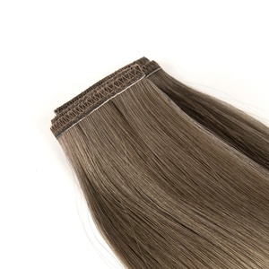 New <strong>Design</strong> Flat <strong>Weft</strong> Hair Extensions No Return Hair Thin Soft Light Cuticle Double Drawn Balayage Color Russian Slavic Hair <strong>Weft</strong> - Product Image 6