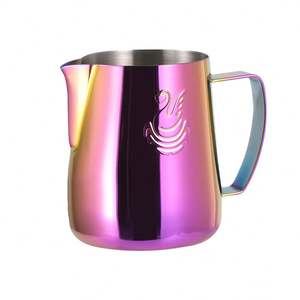 Elégant Cygne 600ml Pichet à café en acier inoxydable <span class=keywords><strong>Barista</strong></span> Craft Espresso Cream Maker Elégant Metal Milk Foothing Cup - Product Image 2