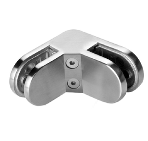 Morsetto per Vetro a <span class=keywords><strong>L</strong></span> 90 Gradi AISI304 AISI316, Clip Rotonda, Raccordo per Balaustra per Ringhiera in Vetro per Scale e Balconi - Fornitura Diretta dalla Fabbrica - Product Image 3