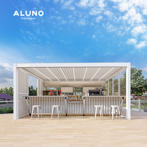 AlunoTec屋外プライバシースペース防水電気ガーデンガゼボ照明ルーフパーゴラ - Product Image 2