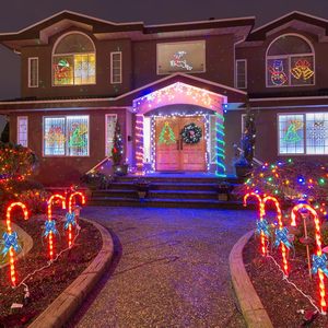 Tsinye <span class=keywords><strong>LED</strong></span> Giáng Sinh Trong Nhà Tường Trang Trí Nội Thất Cửa Sổ Bóng Đèn Màu Dấu Hiệu Thắp Sáng Vòng Hoa Thủy Tinh Giáng Sinh Trang Trí Nội Thất Ánh Sáng - Product Image 4