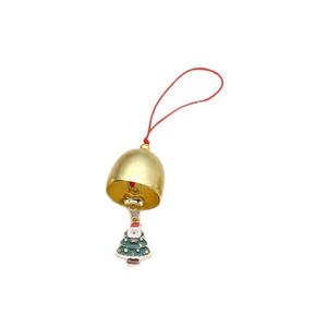 Campana de Navidad de Aleación Soododo con Forma de Copo de Nieve, Campana de Viento con Impresión UV, Decoración para Puerta de Coche, Regalos Navideños - Product Image 6