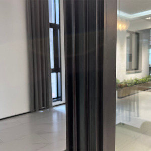 Grand cadre moderne personnalisé en aluminium pour l'extérieur des baies vitrées fixes et des fenêtres en arc avec balançoire Style ouvert Matériau en alliage durable - Product Image 4