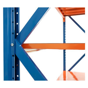 رف تخزين صناعي معدني من الفولاذ ذو <span class=keywords><strong>4</strong></span> طبقات مخصص رفوف متوسطة الخدمة محمية من التآكل لورشة عمل المرآب في المستودعات - Product Image 5