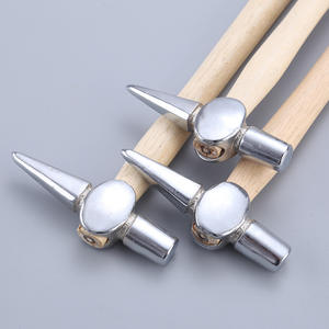 Martillo de Inspección Lanbaolu 100 300g con Mango de Madera, Cara Redonda, Acero 45, Grado Industrial, para Uso en Barcos y Ferrocarriles - Product Image 2