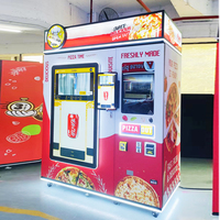 Distributeur automatique de pizza fraîchement faite 24 heures fabricant four rotatif bas prix 2025 machine à pizza entièrement automatique chaude