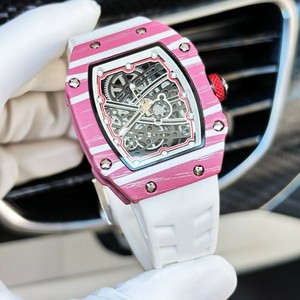 Orologio <span class=keywords><strong>da</strong></span> <span class=keywords><strong>Polso</strong></span> Sportivo <span class=keywords><strong>di</strong></span> <span class=keywords><strong>Lusso</strong></span> per <span class=keywords><strong>Uomo</strong></span>, Verde, in Silicone e Nylon, con Movimento al Quarzo in Fibra <span class=keywords><strong>di</strong></span> Carbonio, Ultra-sottile 7,8mm, Cinturino 67-02 - Product Image 2