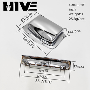HIVE Couvercle <span class=keywords><strong>de</strong></span> protection pour pont <span class=keywords><strong>de</strong></span> <span class=keywords><strong>guitare</strong></span> électrique LP en métal réglable et fixe - Product Image 2