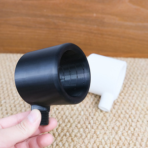 Soffione Doccia da Uomo Nero Opaco Rotondo Regolabile a Parete 1 Livello Design Moderno - Product Image 3
