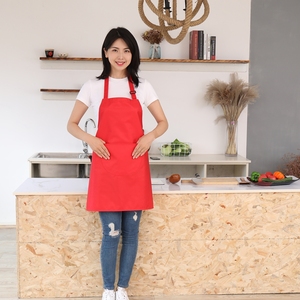 Biểu tượng tùy chỉnh in cam khuyến mãi không thấm nước <span class=keywords><strong>Polyester</strong></span> 100% Bếp Nấu Ăn đầu bếp tạp dề với túi lớn - Product Image 2