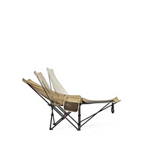 Silla de Salón de Diseño Minimalista de Metal y Oxford 600D, Mesa Auxiliar Portátil, Ligera, Resistente y Duradera, Reclinable, Disponible para OEM