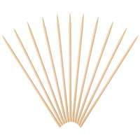 Brochettes de barbecue en bambou naturel, bâtonnets de shish kebab jetables de qualité supérieure, pointes aiguisées, finition lisse pour la cuisson au barbecue