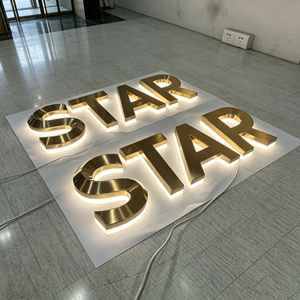 Custom backlit acrylic LED sign Business sign with LED channel letters Outdoor advertising LED <b>illuminated</b> sign - Product Image 1