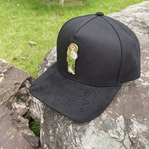 <span class=keywords><strong>Gorra</strong></span> de Béisbol Ajustable con Pin Metálico de San Judas Tadeo, Visera Curva de Gamuza, Sombrero Casual de Verano para Hombre - Product Image 2