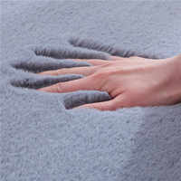 Tapis en fausse fourrure de lapin de luxe, tapis moelleux et doux pour chambre à coucher, salon, intérieur moderne