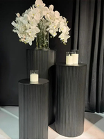 Pied de Colonne Cylindrique en Métal, Présentoir de Buffet pour Table de Réception de Mariage, Socle pour Présentation de Gâteaux, Fleurs, Aliments et Fruits
