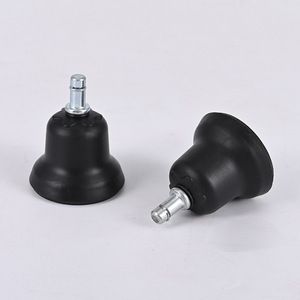 Roulettes de chaise de bureau en caoutchouc antidérapantes, pieds fixes pour accessoires de chaise de bureau, rondes, couleur unie, sur mesure - Product Image 3