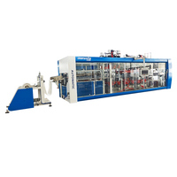 Vier Station Volautomatische Pp Pet Ps Ops Lade Thermovormende Vacuümmachine Voor Fruitbak