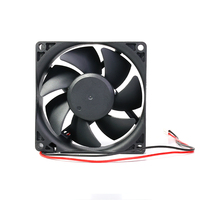 Ventilateur axial à roulement à billes 2V 24V 80x80x25mm pour châssis PC, refroidissement d'air, ventilateur DC 8025, machine de nettoyage de tapis