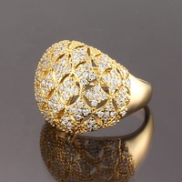 Articles cadeaux bon marché taille personnalisée couleur or mode bague personnalisée pour femmes