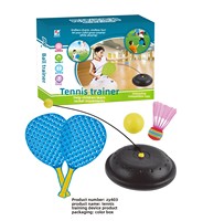 Fournisseur direct d'usine, dispositif d'entraînement au tennis en plastique 2 en 1, jouet interactif parent-enfant, outil de pratique de la raquette pour les enfants de 0 à 24 mois