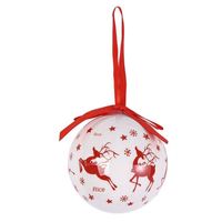 Lot de 7 boules de Noël imprimées et peintes, petits cadeaux, accessoires pour sapin, décorations suspendues