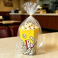 Boîte à popcorn en papier pliable à paroi simple, écologique, imprimée sur mesure, pour un transport et un emballage pratiques