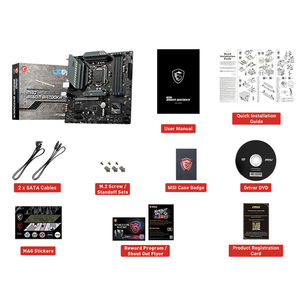 Msi Mag b560m Bazooka sử dụng Bo mạch chủ chơi game với LGA 1200 ổ cắm B560 Chipset hỗ trợ Ryzen 10 gen và 11 Gen Intel Core CPU - Product Image 6