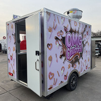 Remorque de restauration rapide multifonctionnelle certifiée CE en tôle galvanisée pour la vente de hot-dogs et de bonbons
