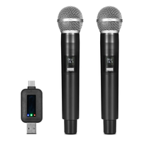 Micrófono WX8 Tipo-C para Teléfono, Micrófono USB Plug and Play para Grabación en PC, Micrófonos Inalámbricos Portátiles para Smartphones