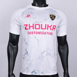 Maglia da <span class=keywords><strong>Calcio</strong></span> Personalizzata dal Produttore con Stampa Digitale a Sublimazione del Logo, <span class=keywords><strong>Abbigliamento</strong></span> <span class=keywords><strong>Sportivo</strong></span> da Uomo Traspirante per Allenamento - Product Image 3