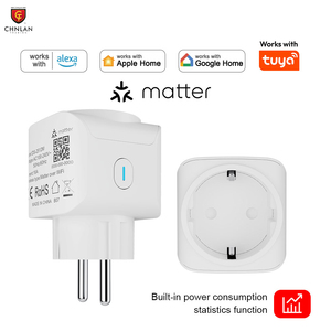 Matter WIFI Akıllı Priz EU 16A Enerji İzleme Özelliğiyle Alexa, Google Home, Apple Homekit ile Uyumlu Aşırı Yük Korumalı Duvar Prizi - Product Image 1