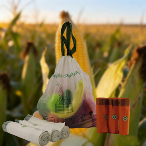 Grs ODM thơm hộ gia đình rác dây rút túi rác phân hủy sinh học trashbags 13 30 gallon cao Nhà Bếp Dây Kéo Thùng rác Túi - Product Image 2