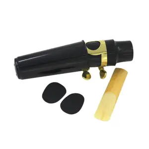 Alto Sax saksofon Mouthpiece dengan tutup logam gesper Reed Mouthpiece patch bantalan bantalan