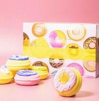 Collection de bombes de bain effervescentes LovSens Cute Donut, sels de bain moussants, bombes de bain hydratantes pour spa