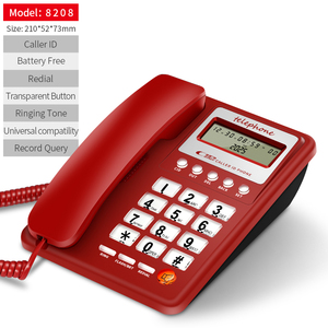 Téléphone filaire blanc en gros avec écran et grands boutons en cristal, téléphone fixe de bureau pour projets de bureau, d'école et d'hôtel - Product Image 5