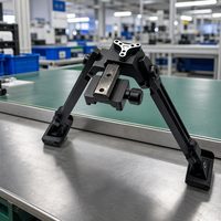 Support tactique réglable pour sports de plein air, trépied métallique à deux pieds, cadre divisé fixe, vente en gros d'usine