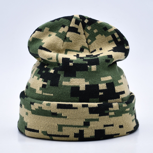 Oem Bulk Personalized Camouflage Custom Knit <b>Beanie</b> Hat <b>Beanies</b> With Custom Logo <b>Knitted</b> <b>Beanie</b> - Product Image 2