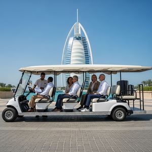 Voiturette de <span class=keywords><strong>golf</strong></span> électrique Holladay 6 places avec auvent pare-soleil - Vélo de villégiature écologique, autonomie de 110 km - Product Image 3