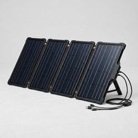 Panneau solaire portable noir de haute qualité à haute conversion, 200W, 1 panneau, enroulable, pour l'extérieur, haute production d'énergie