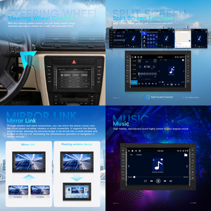 Radio para Auto Podofo 4+64G 7'' para VW Passat Golf MK5 MK6 Jetta <span class=keywords><strong>T5</strong></span> EOS POLO Touran Seat, CarPlay/Android Auto/GPS/WiFi Inalámbrico OEM - Product Image 3
