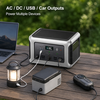 Générateur solaire au phosphate de fer et de lithium LFP 2880Wh, sortie 3500W, extensible jusqu'à 6000W, batterie B3000, onde sinusoïdale pure, utilisation en camping, R3500