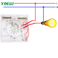 Minuteur mécanique YOGU avec kit d'installation par vis