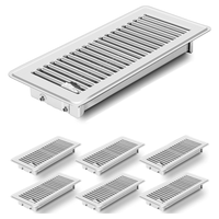 Évent de registre de sol pour levier d'alimentation en air à réglage facile de 4 pouces par 10 pouces 4 "X 10" couvercles d'évent de sol