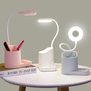 USB rechargeable wireless bedside study reading lamp dormitory use table lamp folding Table Lamp