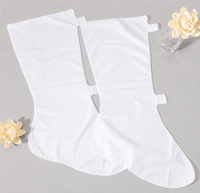 Masque pour les pieds en tissu non tissé personnalisé, 1 paire, long, pour le soin de la peau des pieds, vente en gros