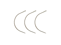 Aiguilles à crochet incurvées en forme de C grande perruque en acier inoxydable faisant des tresses au crochet ventilation tissage de cheveux