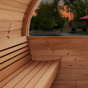 <span class=keywords><strong>Sauna</strong></span> en bois massif de luxe pour l'extérieur, moderne, 6 personnes, en épicéa de pruche, avec vapeur humide électrique 6KW, salle de <span class=keywords><strong>douche</strong></span> combinée <span class=keywords><strong>hammam</strong></span> - Product Image 3