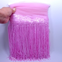 Bâtonnet de broderie doré en gros, brillant, paillettes, sequins, franges pour robe