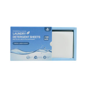 Feste weiße Farbe Zero Plastic Waschmittel blätter Pflanzliche Inhaltsstoffe Streifen HE Maschinen kompatibel - Product Image 4